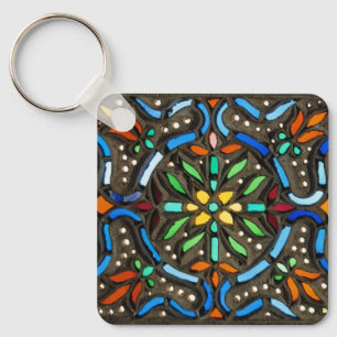Porte-clés Motif ottoman coloré