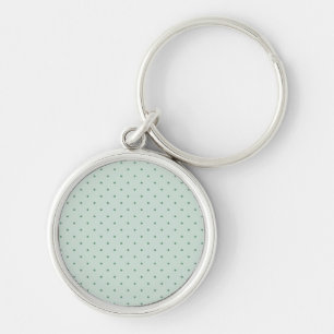 Porte-clés Motif Pois vert dainty sur un vert plus clair
