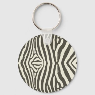 Porte-clés Motif Poster de animal Zebra Stripe