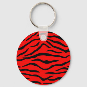 Porte-clés Motif Red Tiger