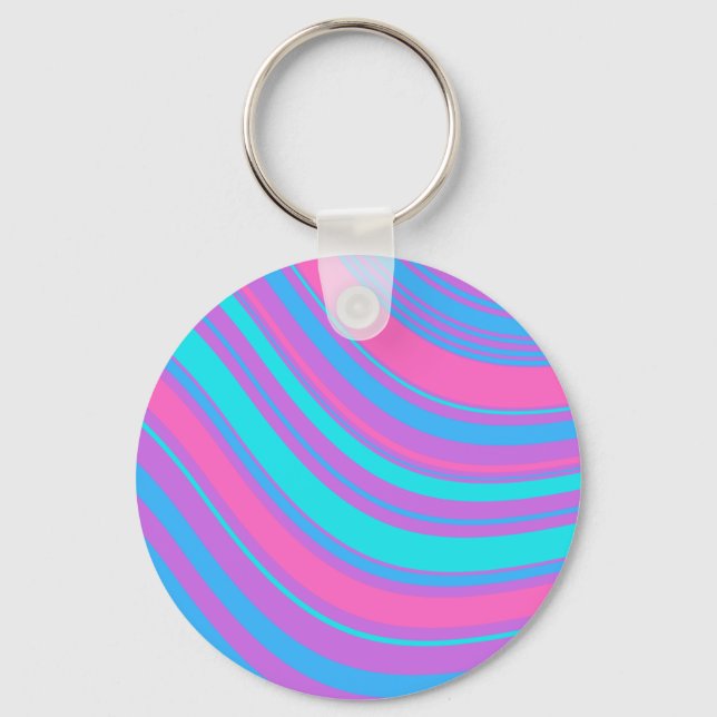 Porte-clés Motif rétro Wavy (Recto)