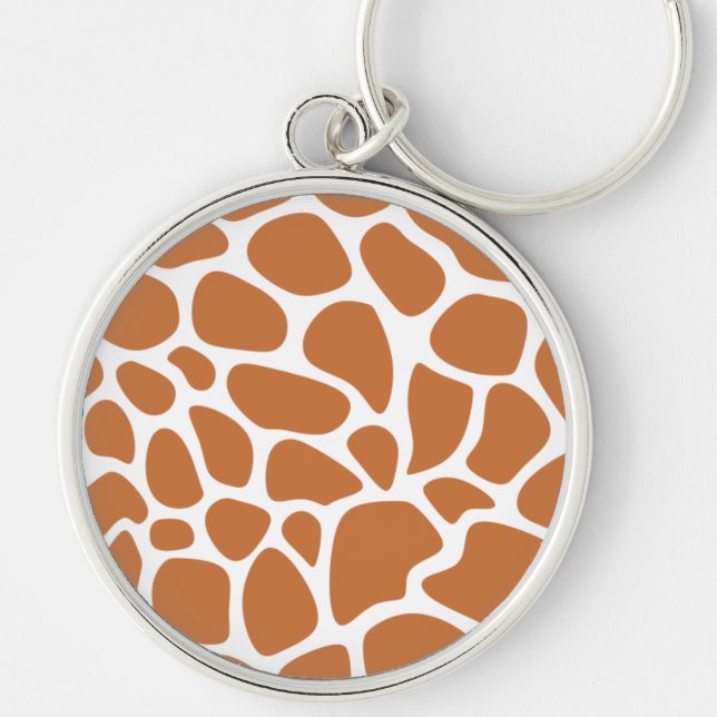 Porte-clés Motif rond animal (Devant)