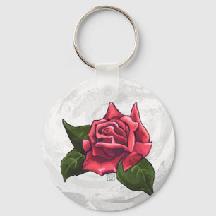 Porte-clés Motif rose