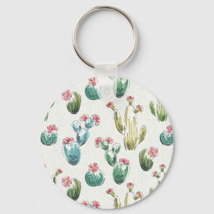 Porte-clés Motif rose d'étape de fleur de désert