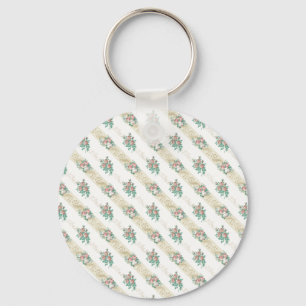 PORTE-CLÉS MOTIF ROSE VINTAGE - PORTE - CLÉ