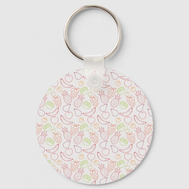 Porte-clés Motif sans couture de fruits | Motif de surface de (Recto)
