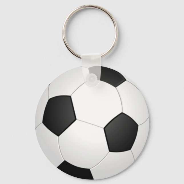 Porte-clés Motif sportif de balle de football (Recto)