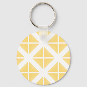 Porte-clés Motif triangle à la mode jaune