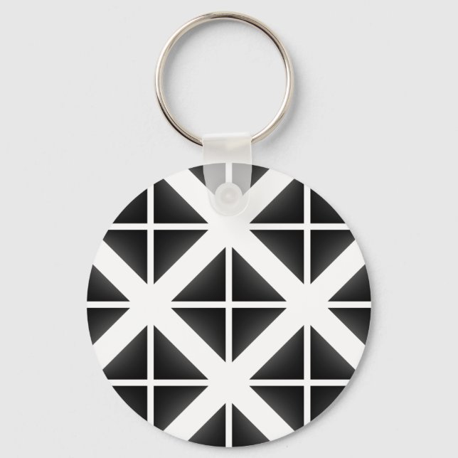 Porte-clés Motif triangle Black Trendy (Recto)