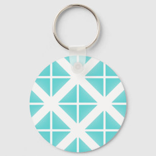 Porte-clés Motif Triangle tendance Turquoise