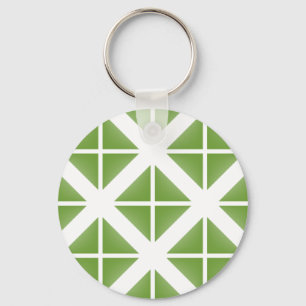 Porte-clés Motif triangle vert tendance