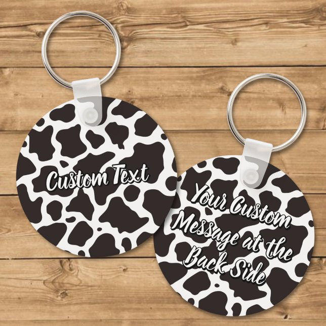 Porte-clés motif vache (Créateur téléchargé)