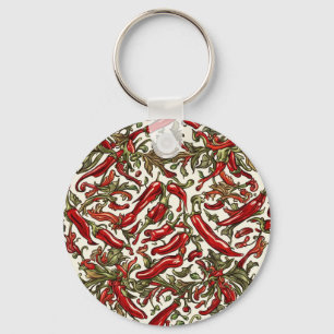 Porte-clés Motif Vintage Red Chili Peppers