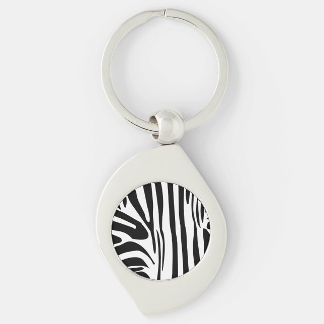 Porte-clés Motif zèbre (Devant)