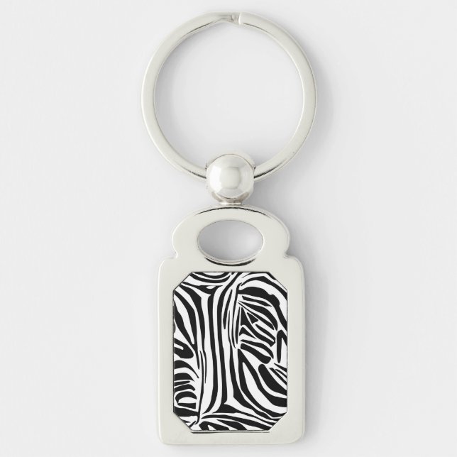 Porte-clés Motif zèbre (Devant)