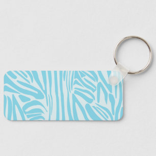 Porte-clés Motif Zèbre Bleu