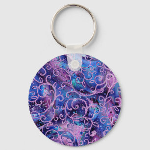 Porte-clés Motifs tourbillonnants d'ornements en perles de ve