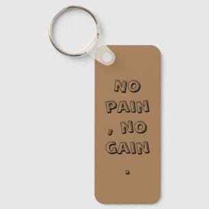 Porte-clés Motivation de GYM Texte personnalisé Et Marron Cl