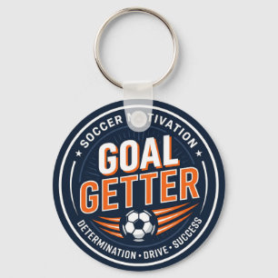 Porte-clés Motivation Football Attrapeur de buts; Amoureux de