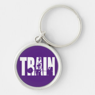 Porte-clés Motivation pour l'haltérophilie des femmes - TRAIN