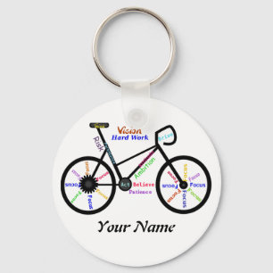 Porte-clés Motivational Bike, Cycle, Vélo, Mots Sport