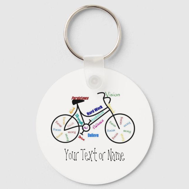 Porte-clés Motivational Bike, Vélo, Cyclisme, Sport, Hobby (Recto)