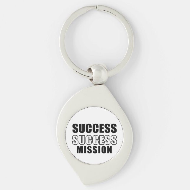 Porte-clés motivationnel Mission Succès (Devant)
