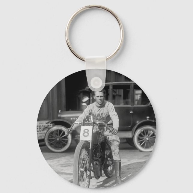 Porte-clés Moto de course des années 1920 (Recto)