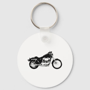 Porte-clés Moto noire