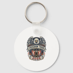 Porte-clés Moto Vintage Eagle Freedom Tour 2026