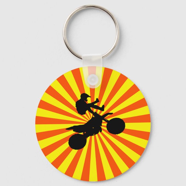 PORTE-CLÉS MOTOCROISEMENT RÉTRO (Recto)