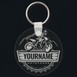 Porte-clés Motocross personnalisée Rider Dirt Bike Hill Racin<br><div class="desc">Cadeaux motocross Moto Racer Moto Racer - Personnaliser avec votre nom ou texte personnalisé!</div>