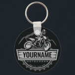 Porte-clés Motocross personnalisée Rider Dirt Bike Hill Racin<br><div class="desc">Cadeaux motocross Moto Racer Moto Racer - Personnaliser avec votre nom ou texte personnalisé!</div>