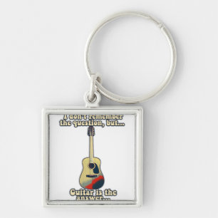 Porte-clés mots de guitare de motivation pour les joueurs de