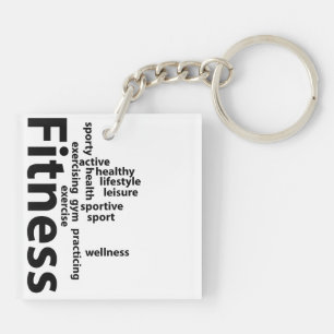 Porte-clés Mots fitness