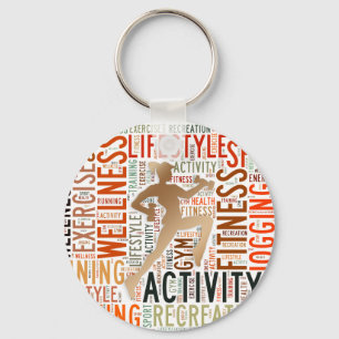 Porte-clés Mots fitness