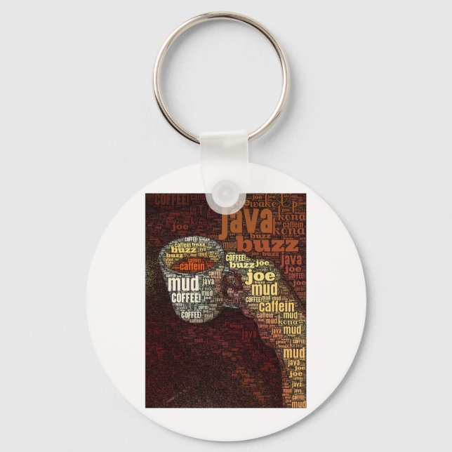 Porte-clés Mots pour café (Recto)