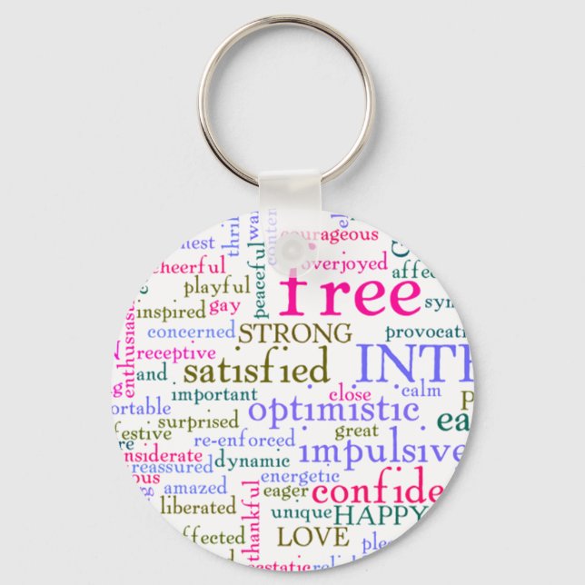 Porte-clés Mots stimulants (Recto)