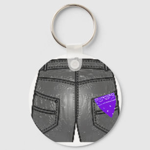 Porte-clés Mouchoir droit violet