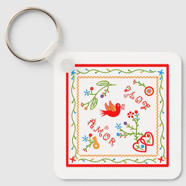 Porte-clés Mouchoirs d'amour de Valentine (Recto)