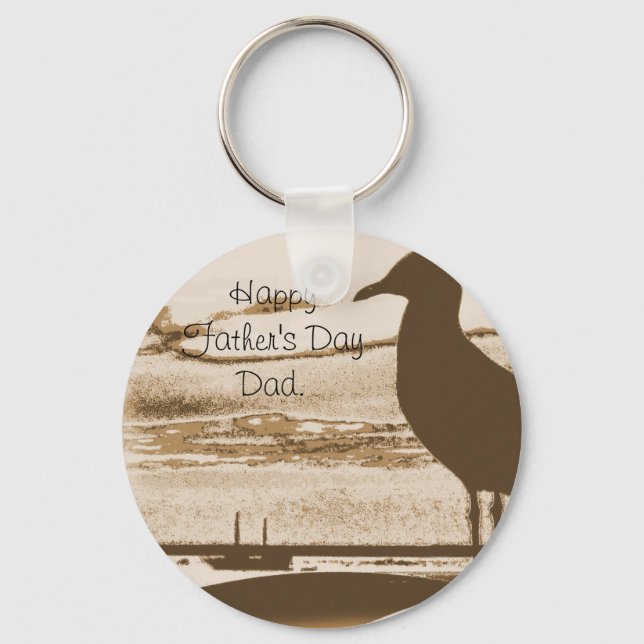 Porte-clés Mouette au crépuscule (Recto)
