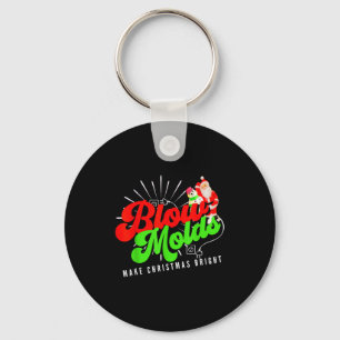 Porte-clés Moules à soufflage rendent Noël brillant Groovy