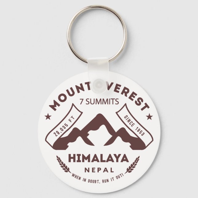 Porte-clés Mount Everest Nepal (Recto)