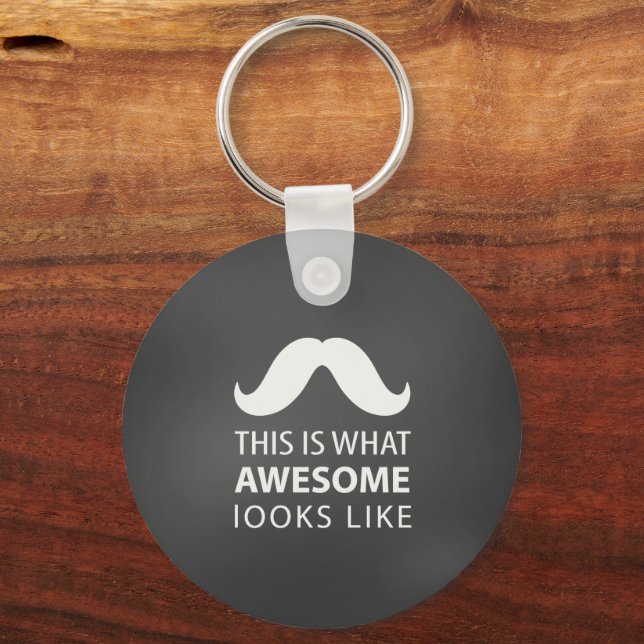 Porte-clés Moustache Incroyable (Recto)