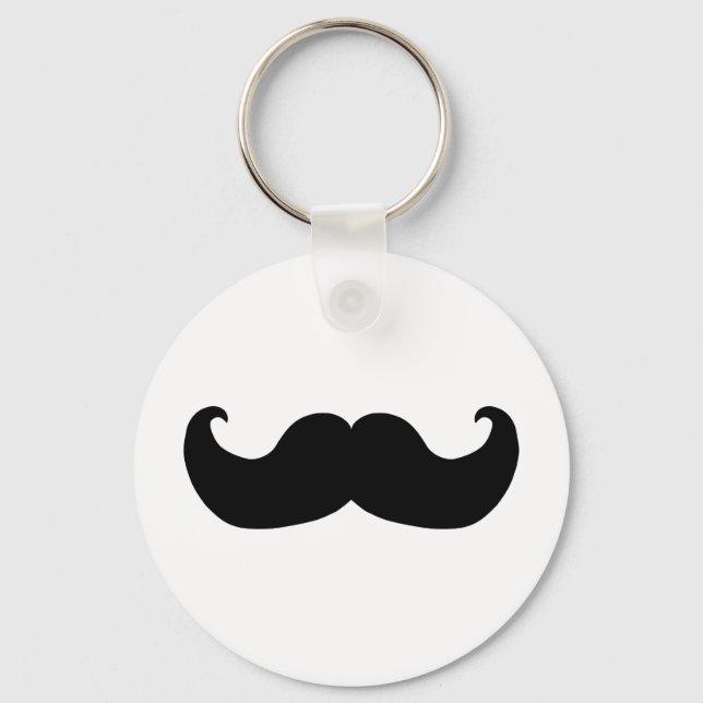 Porte-clés Moustache noire (Recto)