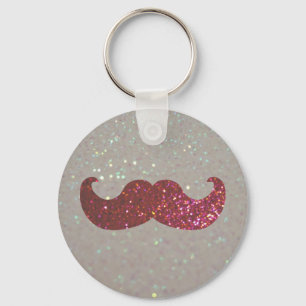 Porte-clés Moustache rose de Bling (graphique de parties