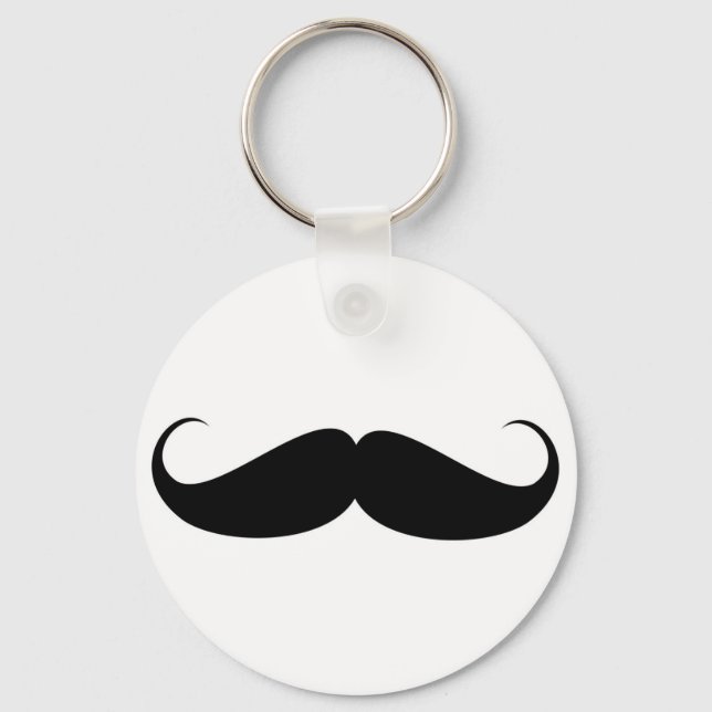Porte-clés moustache symbole vintage drôle moustache (Recto)