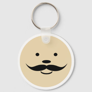 Porte-clés Moustache / visage / fête des pères / cadeau pour