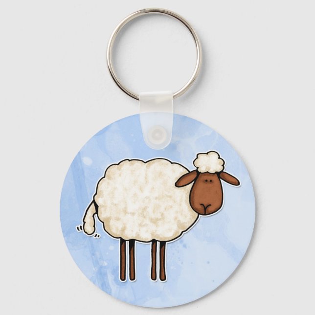Porte-clés mouton blanc (Recto)