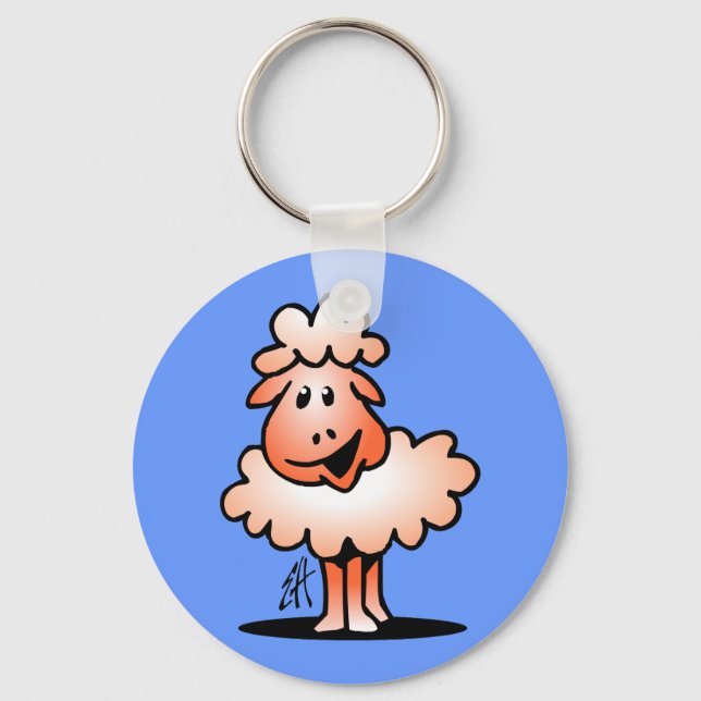 Porte-clés Mouton souriant (Recto)